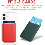 Wholesale PU Leather Magnetic Card Wallet Pouch Holder for iPhone 12 / 12 Pro / 12 Mini /12 Pro Max (Red)